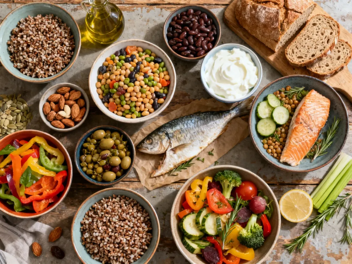 Tygodniowy zestaw zdrowych posiłków inspirowanych dietą śródziemnomorską